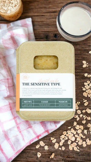 The sensitive type goat milk Artisan soap with oats and honey