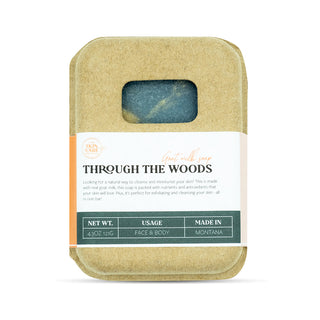 Close-up of Through the Woods Soap Bar – Handmade Natural Skincare