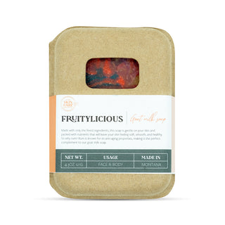 Close-up of Fruitylicious Soap Bar – Handmade Natural Skincare
