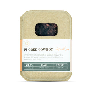 Rugged Cowboy Goat Milk Soap Bar for men