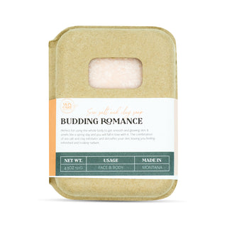 exfoliating salt soap budding romance