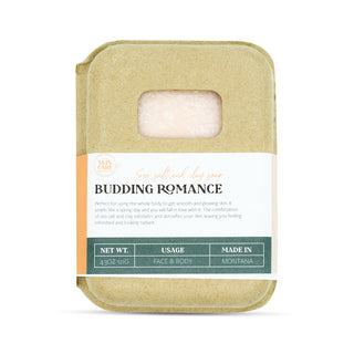 Budding Romance Sea Salt and Clay Soap Bar Packaging – Eco-Friendly and Elegant Design