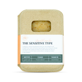 The Sensitive Type Unscented Goat Milk Soap Bar Packaging – Eco-Friendly and Minimalist Design