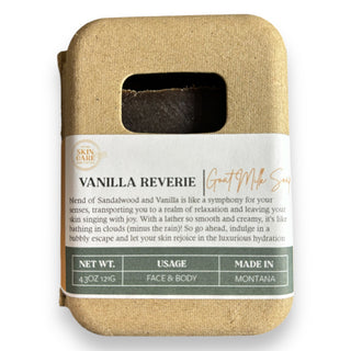 Vanilla Reverie Goat Milk Soap Bar Packaging – Eco-Friendly and Luxurious Design