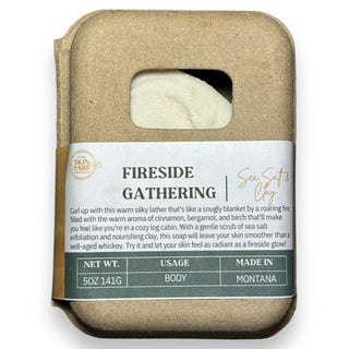 Fireside Gathering Sea Salt & Clay Soap Packaging – Eco-Friendly and Luxurious Design