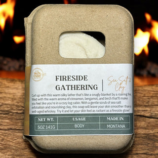 Close-up of Fireside Gathering Soap Bar – Handmade Natural Skincare