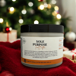 Close-up of Sole Purpose Foot Butter – Raspberry and Spearmint Scent