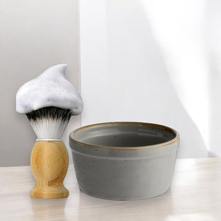 Close-up of M&S Shaving Bowl – Ideal for Traditional Shaving
