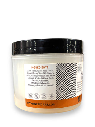 Mermaid polish, exfoliating face cream
