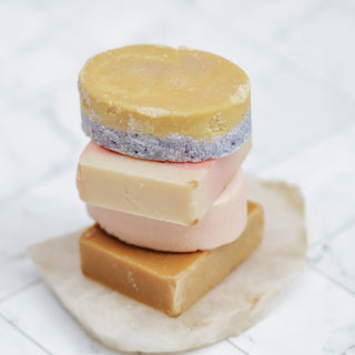 exfoliating salt soap Lavandar