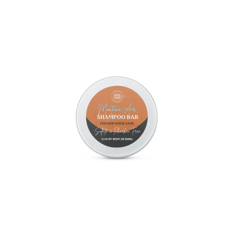 Montana Air Shampoo Bar by M&S Skin Care, a solid cedarwood and sage shampoo bar